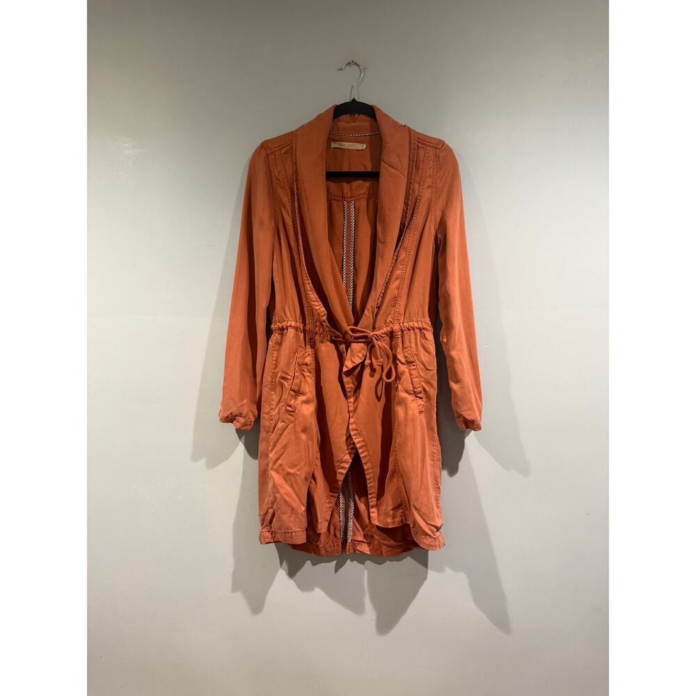 Max Jeans Rust Tencel Utility Jacket Size Small - image 1